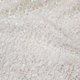 Net fabric with paillete