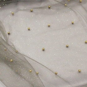 Tulle with glitter and perles