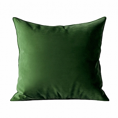 Velvet green pillowcase